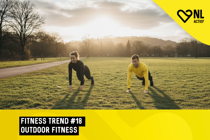 Fitness trend 18 buiten fitness en bootcamps twee personen in het park