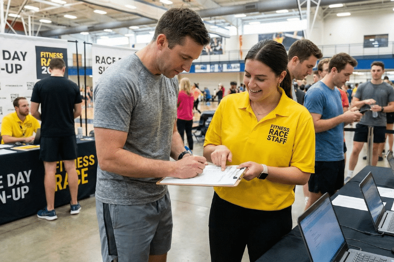 inschrijven voor fitnessracing